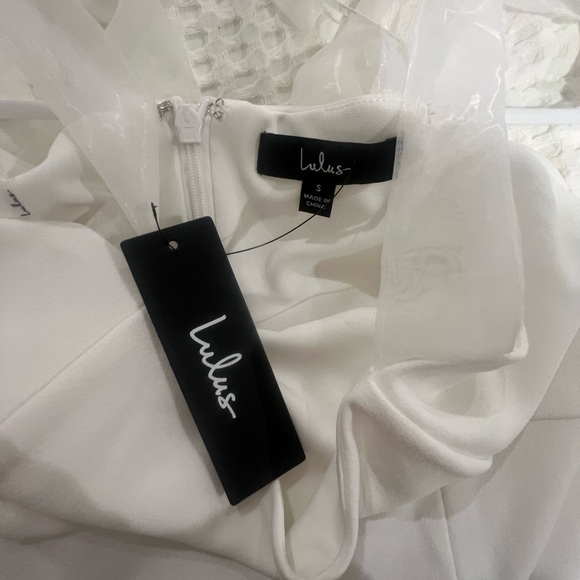 Elegant Lulus White Sleeveless Dress - Picture 3 of 3